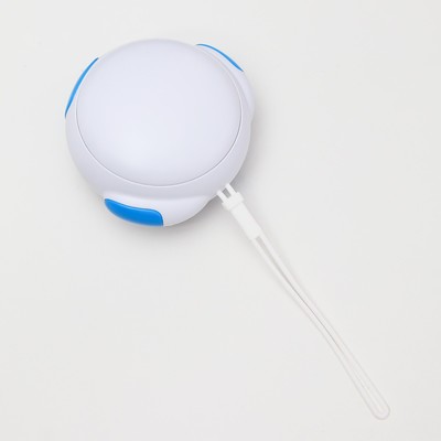 Ночник RISALUX «Космонавт», LED, согревающий, грелка для рук, USB, АКБ, 10×9×5.8 см, белый, синий