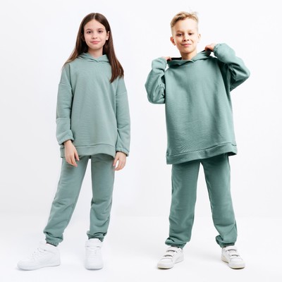 Костюм детский (худи, брюки) MINAKU, хаки, рост 140 см