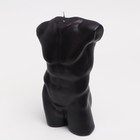 Свеча фигурная "Торс мужской", 6х17 см, черный, 6 ч 9518170