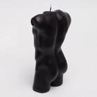 Свеча фигурная "Торс мужской", 6х17 см, черный, 6 ч 9518170