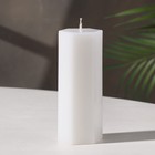 Свеча декоративная "Шестигранник", 5х13 см, белый, 8 ч - фото 10377272