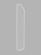 Стенка сетка боковая, 1750×400 мм, белая - Фото 1