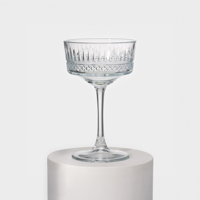 Набор стеклянных фужеров для шампанского Elysia, 260 мл, 4 шт - фото 1919535241