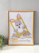 Фоторамка для фото 30×40 см Keep memories «Гамма», пластик, матовое золото, (пластиковый экран)  (артикул 9467466)  большой выбор товаров оптом и в розницу по низким ценам с доставкой