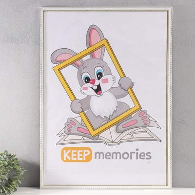 Фоторамка пластик "Камея" 50х70 см, белый