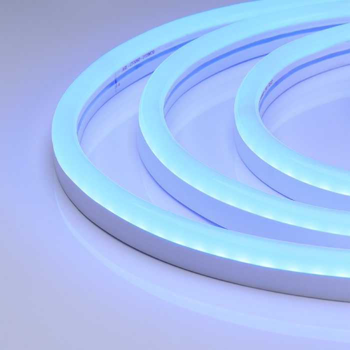 Гибкий неон Arlight 15 × 26 мм, IP67, SMD5060, 108 LED/м, 24 В, свечение синее - Фото 1