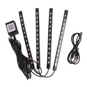 

Подсветка салона, 12 диодов, USB, управление с приложения, 4 шт