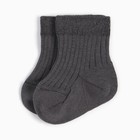 Носки детские Крошка Я BASIC LINE, 8-10 см, тёмно-серый - фото 1876949