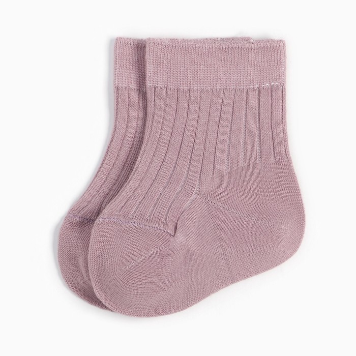 Носки детские Крошка Я BASIC LINE, 10-12 см, розовый - Фото 1