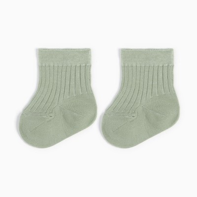 Носки детские «Крошка Я» BASIC LINE, 12-14 см, оливковые