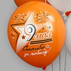 Шар латексный 12" «Праздник 9 Мая День победы!» пастель, шёлк, 2 ст, 2 цв, набор 25 шт. МИКС 9569710 - фото 319863517