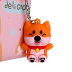 Пенал школьный на молнии, с подвеской, "Собачка", МИКС 9382568