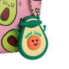 Пенал школьный на молнии "Авокадо", с подвеской, МИКС - фото 24604355