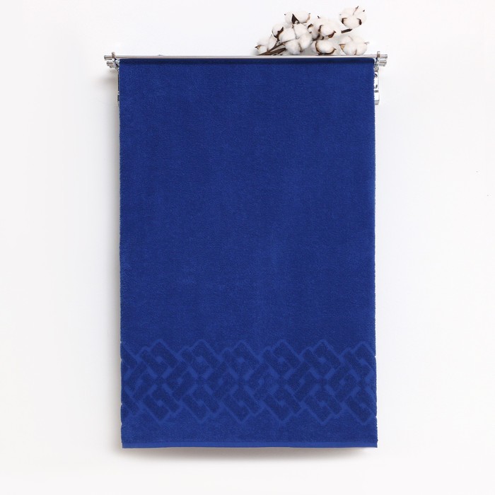 Полотенце махровое Baldric 30Х60см, цвет синий, 360г/м2, 100% хлопок - Фото 1