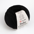 Пряжа "Baby cotton" 50% акрил 50% хлопок 165м/50гр (460 чёрный) 9554785 - фото 13906047