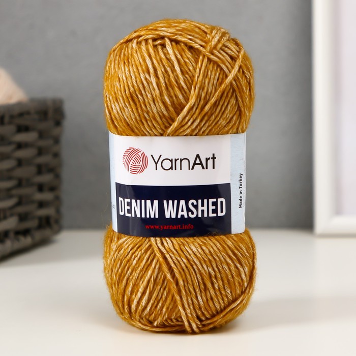 Пряжа "Denim Washed" 20% акрил 80% хлопок 130м/50гр (927 бежевый)