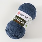 Пряжа для вязания спицами, крючком YarnArt, Eco Cotton, 80% хлопок, 20% полиэстер, 220 м/100 г, (773 джинс) 9554823 - фото 1595822