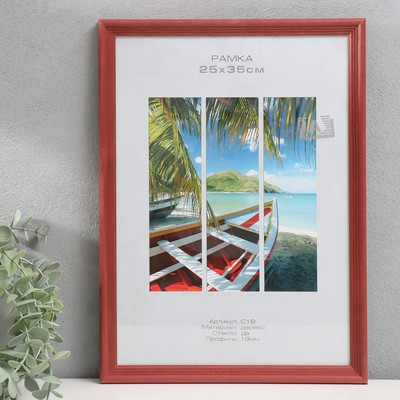 Фоторамка для фото 25×35 см Image Art, Austin, дерево, (стекло), красное дерево