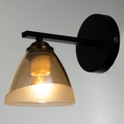 Бра "Линии" 1х60Вт Е27 черный/золото 22х11х11см 9556338