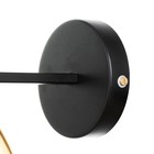 Бра "Линии" 1х60Вт Е27 черный/золото 22х11х11см 9556338