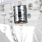 Люстра Светогор "Капель" 4х60Вт Е27 LED подсветка хром40х40см - фото 48962292