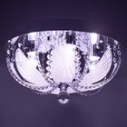 Люстра Светогор "Капель" 4х60Вт Е27 LED подсветка хром40х40см - фото 48962283