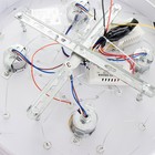 Люстра Светогор "Гродно" 4х60Вт Е27  LED подсветка хром 40х40см - фото 49609347