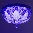 Люстра Светогор "Гродно" 4х60Вт Е27  LED подсветка хром 40х40см - фото 49609338