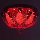 Люстра Светогор "Гродно" 4х60Вт Е27  LED подсветка хром 40х40см - фото 49609339