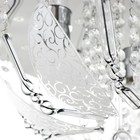 Люстра Светогор "Гродно" 4х60Вт Е27  LED подсветка хром 40х40см - фото 49609340