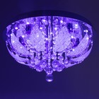 Люстра Светогор "Гродно" 5х60Вт Е27  LED подсветка хром 50х50см - фото 41833323