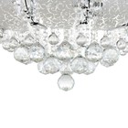 Люстра Светогор "Гродно" 8х60Вт Е27  LED подсветка хром 60х60см - фото 37097122