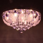 Люстра Светогор "Гродно" 8х60Вт Е27  LED подсветка хром 60х60см - фото 37097113