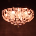 Люстра Светогор "Гродно" 8х60Вт Е27  LED подсветка хром 60х60см - фото 37097114