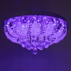 Люстра Светогор "Гродно" 8х60Вт Е27  LED подсветка хром 60х60см - фото 37097116