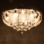 Люстра Светогор "Гродно" 8х60Вт Е27  LED подсветка хром 60х60см - фото 37097118