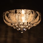 Люстра Светогор "Гродно" 8х60Вт Е27  LED подсветка хром 60х60см - фото 37097119