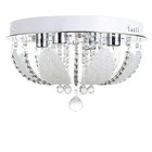 Люстра Светогор "Мельбурн" 4х60Вт Е27  LED подсветка хром 40х40см - фото 43739972