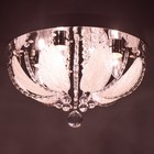 Люстра Светогор "Мельбурн" 4х60Вт Е27  LED подсветка хром 40х40см - фото 43739963