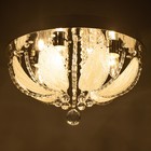 Люстра Светогор "Мельбурн" 4х60Вт Е27  LED подсветка хром 40х40см - фото 43739964