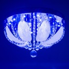 Люстра Светогор "Мельбурн" 4х60Вт Е27  LED подсветка хром 40х40см - фото 43739965