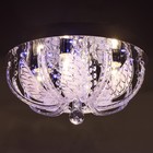 Люстра Светогор "Динчжоу" 4х60Вт Е27  LED подсветка хром 40х40см - фото 36664260