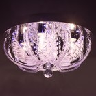 Люстра Светогор "Динчжоу" 4х60Вт Е27  LED подсветка хром 40х40см - фото 36664261