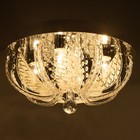 Люстра Светогор "Динчжоу" 4х60Вт Е27  LED подсветка хром 40х40см - фото 36664263