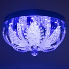 Люстра Светогор "Динчжоу" 4х60Вт Е27  LED подсветка хром 40х40см - фото 36664264