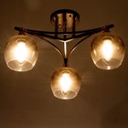 Люстра Светогор "Уровень" 3х60Вт Е27 черный 9556409