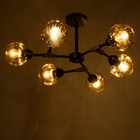 Люстра Светогор «Форма» 6×60 Вт Е27 черный 81×81×39 см - фото 48130412