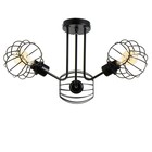 Люстра Светогор "Лайт" 3х60Вт черный 62х62х28см - фото 49197063