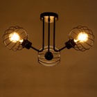 Люстра Светогор "Лайт" 3х60Вт черный 62х62х28см - фото 49197064