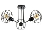 Люстра Светогор "Лайт" 3х60Вт черный 62х62х28см - фото 49197065